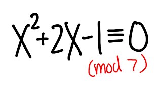 How to solve a nonfactorable quadratic congruence [upl. by Marje]