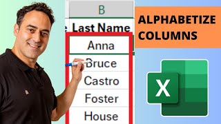 How to Alphabetize a Column in Microsoft Excel [upl. by Anikehs]