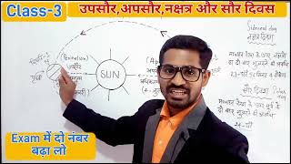 GEOGRAPHYउपसौरअपसौरनक्षत्र दिवस और सौर दिवसAphelionPerihelion And Solar Day Ch1 Class 3 [upl. by Enyawud]