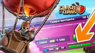 COMPLETEI O EVENTO DE BALÃO A MELHOR TROPA DO JOGO CLASH OF CLANS 2017 [upl. by Eniarda]