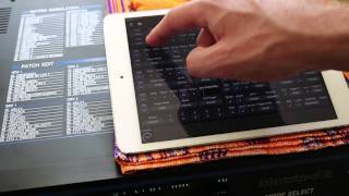 Oberheim Matrix6R patch editor with Patch Base for iPad [upl. by Emilia]