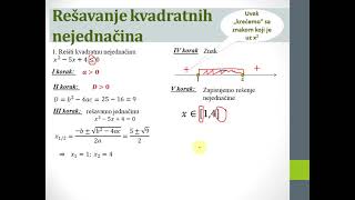 KVADRATNE NEJEDNAČINE 1 [upl. by Nalat]