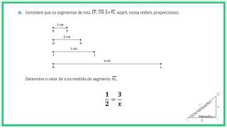 Exercícios  Segmentos proporcionais [upl. by Zucker748]