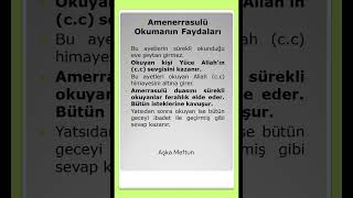 Amenerrasulu Okumanın Faydaları [upl. by Yecrad]