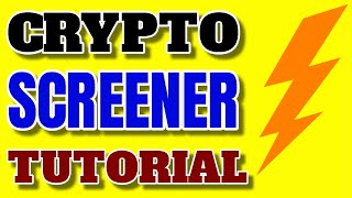 Como USAR CRYPTO SCREENER de TRADINGVIEW Buscar Criptomonedas para Hacer Trading 2023 [upl. by Emery956]