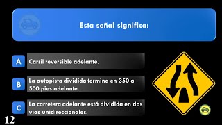 ACTUAL EXAMEN TEÓRICO 2024 para la LICENCIA DE CONDUCIR DMV EN ESPANOL 7 [upl. by Hazlett]