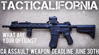 CALIFORNIA ASSAULT WEAPON DEADLINE [upl. by Uaerraj447]