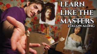 How to Oil Paint Everything you need  full portrait painting process [upl. by Annayoj619]