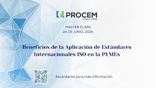 Implementación de Normas ISO en Micro Pequeñas y Medianas empresas másterclass [upl. by Emirac]