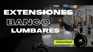 COMO HACER EXTENSIÓN LUMBAR EN BANCO [upl. by Frederick638]