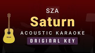 Saturn – SZA Acoustic Karaoke [upl. by Yreva443]