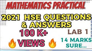 HSE MATHEMATICS PRACTICAL 2021 PUBLIC PRACTICAL QUESTIONS AND ANSWERSLAB 1HOW TO WRITE ANSWERS [upl. by Ardnikat]