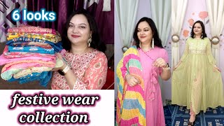 Myntra festive wear kurta set with dupatta  Diwali recommendations [upl. by Nithsa]