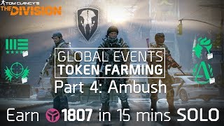 The Division 18  1800 GE Tokens Every 15 Mins Solo  Warrengate Legendary [upl. by Ioved]