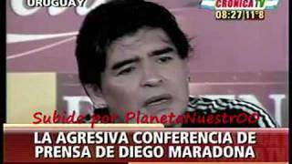 Maradona Insulting Media After Qualifying for 2010 FIFA WC English Subtitles [upl. by Chap]