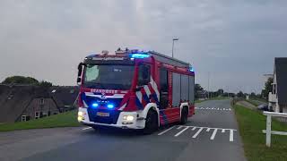 Brandweer met spoed naar buitenbrand langs Lekdijk NieuwLekkerland [upl. by Ellehsal]