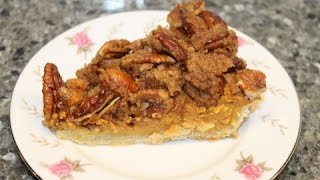 Making A Pumpkin Pecan Tart – Recipe [upl. by Dorej]