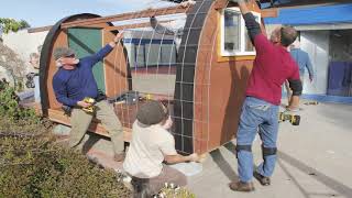 Time Lapse of a Conestoga Hut Being Built [upl. by Akere]