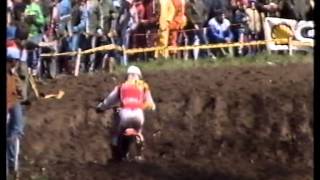 1985 Grand Prix 125cc Motocross Hoesselt B met Dave Strijbos en John van den Berk [upl. by Aradnahc]