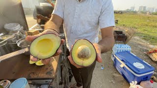 Street Style Avocado Toast in Surat  Street Food [upl. by Kushner]