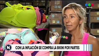 Con la inflación se compran bikinis por partes  Telefe Rosario [upl. by Stilu138]