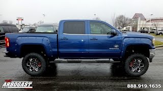 2017 GMC Sierra Black Widow Lifted Truck By SCA Performance Dave Arbogast G11372 [upl. by Eitteb]