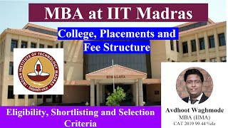 MBA at IIT Madras  Admission Criteria  Eligibility amp Selection  Interview Preparation Strategy [upl. by Pucida]