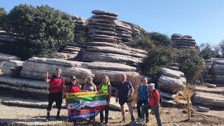 Torcal de Antequerael tornilloel platillocornisa del diablola chimenearuta roja amarilla yverde [upl. by Emiolhs261]