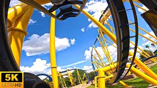 Montu POV 5K BACKWARDS Busch Gardens Tampa Bay FL [upl. by Lusty]