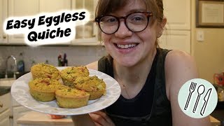 Easy Eggless Quiche Recipe [upl. by Sergent]