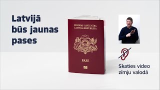 Latvijā būs jaunas pases video zīmju valodā [upl. by Bronnie]