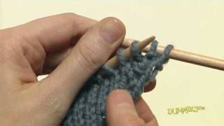 How to Increase and Decrease Knitting Stitches For Dummies [upl. by Ahsitam]