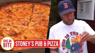 Barstool Pizza Review  Stoneys Pub amp Pizza Middleborough MA [upl. by Audsley918]