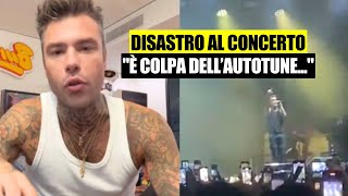 Fedez stona al concerto quotHo cantato di mera ma non sono Celine Dionquot [upl. by Donica]