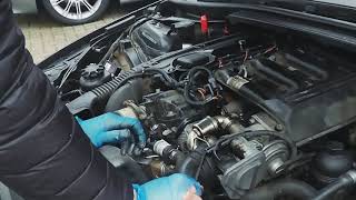 M57 BMW 30 diesel EGR Cleaner using Wynns EGR cleaner [upl. by Cordie298]