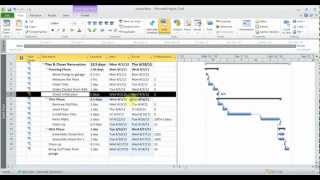 Microsoft Project 20102013 pt 1 Tasks [upl. by Ellennahs484]