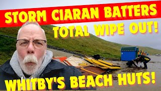 STORM CIARAN BATTERS WHITBYS SEA FRONT PLUS A HIDDEN WRIST BAND [upl. by Krasnoff]