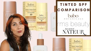 TINTED SPF COMPARISON  RMS BABO AND AGENT NATEUR  Integrity Botanicals [upl. by Hummel]