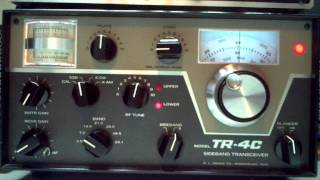 Drake TR4C Tuning Up  Ham Radio [upl. by Enellij]