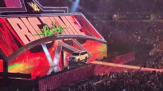 BECKY LYNCH Entrance With Vehicle LIVE at WrestleMania 38 in Dallas TX [upl. by Etennaej243]