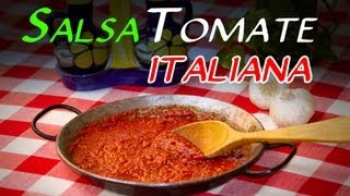 Receta de la Autentica Salsa de Tomate Italiana [upl. by Ifill]