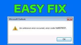 How To Fix Error Code 0x80070057 On Windows PC or Laptop  0x80070057 Error Code Solved Easy Way [upl. by Fadil]