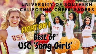 Best of USC Song Girls  University of Southern California Cheerleaders  Trojan Band  Fight On [upl. by Yrrok]