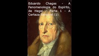 Eduardo Chagas  A Fenomenologia do Espírito de Hegel  Parte 1  A Certeza Sensível 1 [upl. by Naziaf]