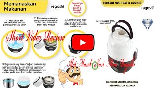 Short Video Regashi Alat Masak Nasi Multifungsi Lunch Box Multi Cooker [upl. by Eilama]