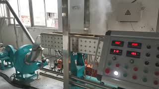 Yongte Wood plastic WPC extrusion granulator machine [upl. by Htebizile273]