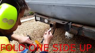 HOW TO REMOVE A STUCK TOWBAR HITCH TONGUE [upl. by Solnit]