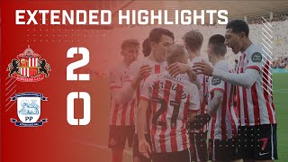 Extended Highlights  Sunderland AFC 2  0 Preston North End [upl. by Ahsienaj]