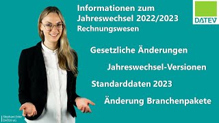 Rechnungswesen Informationen zum Jahreswechsel 20222023 [upl. by Hadden195]