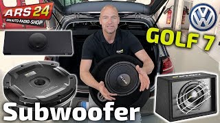 VW Golf 7 Subwoofer einbauen  Eton RES11  ARS24 [upl. by Jessabell249]